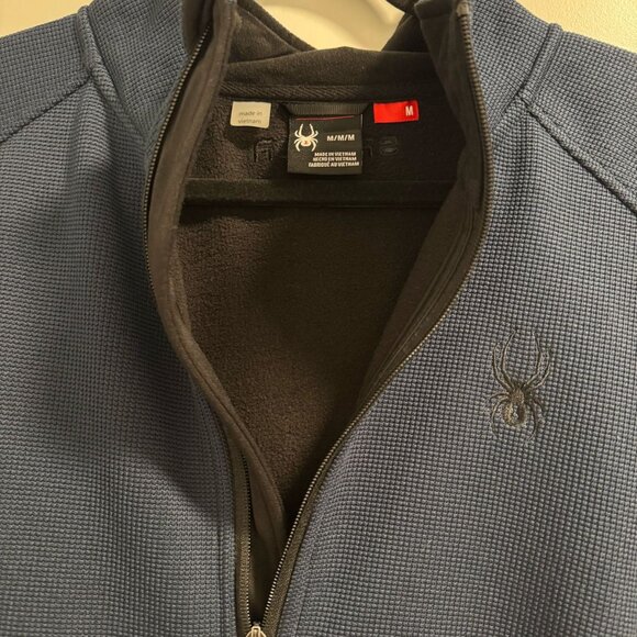 Spyder Full Zip Ski Jacket — Blue & Black | Size M (Barely Worn) - Picture 4 of 8